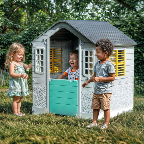 Casa Jardim Playhouse Branca Autobrinca Online