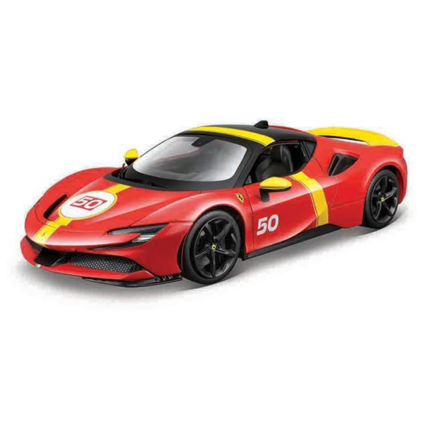 Ferrari SF90 Stradale Assetto Fiorano Vermelho 1:18 Bburago Autobrinca Online