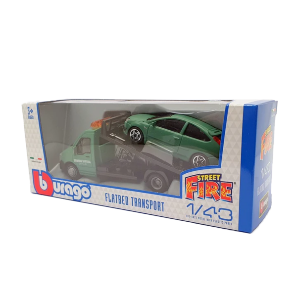 Ford Focus Verde com Reboque 1:43 Bburago Autobrinca Online