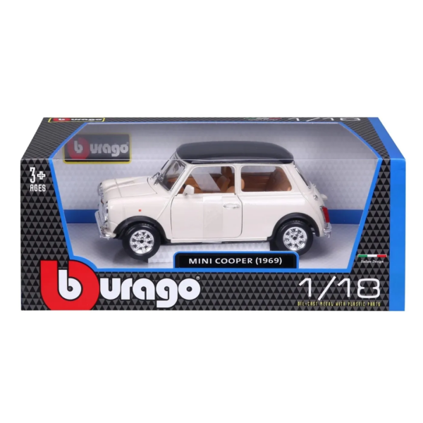Mini Cooper (1969) Beige 1:18 Bburago Autobrinca Online