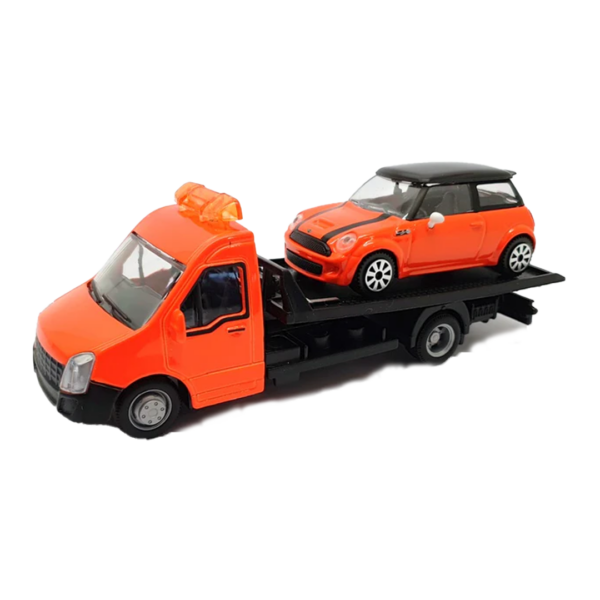 Mini Laranja com Reboque 1:43 Bburago Autobrinca Online