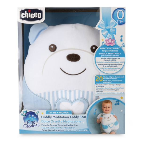 Peluche Chicco Ursinho Meditação Azul Autobrinca Online