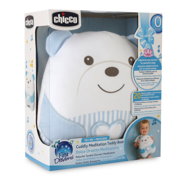 Peluche Chicco Ursinho Meditação Azul Autobrinca Online