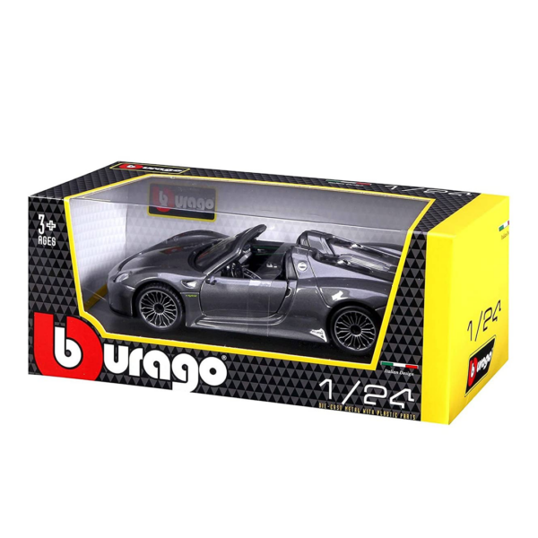 Porsche 918 Spyder Prata 1:24 Bburago Autobrinca Online