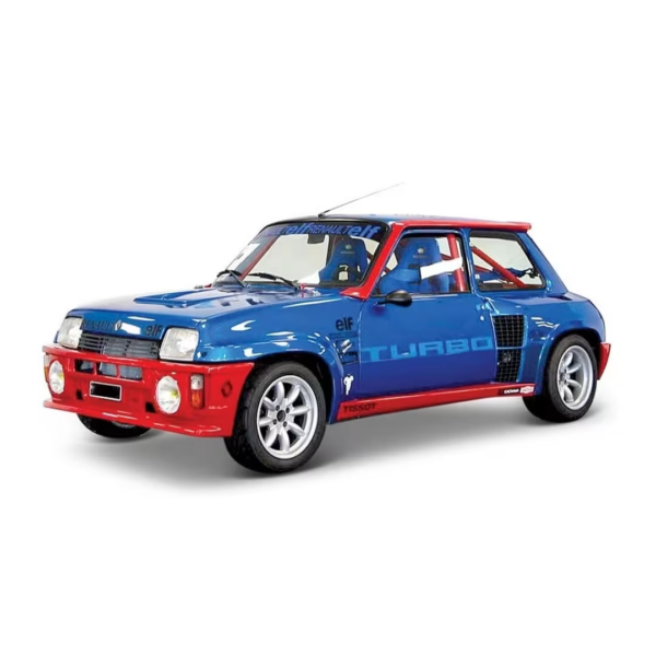 Renault R5 Turbo Azul e Vermelho 1:24 Bburago Autobrinca Online