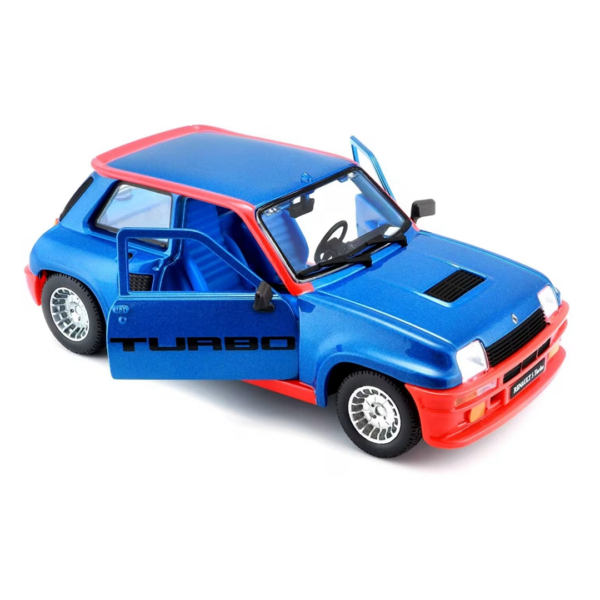 Renault R5 Turbo Azul e Vermelho 1:24 Bburago Autobrinca Online