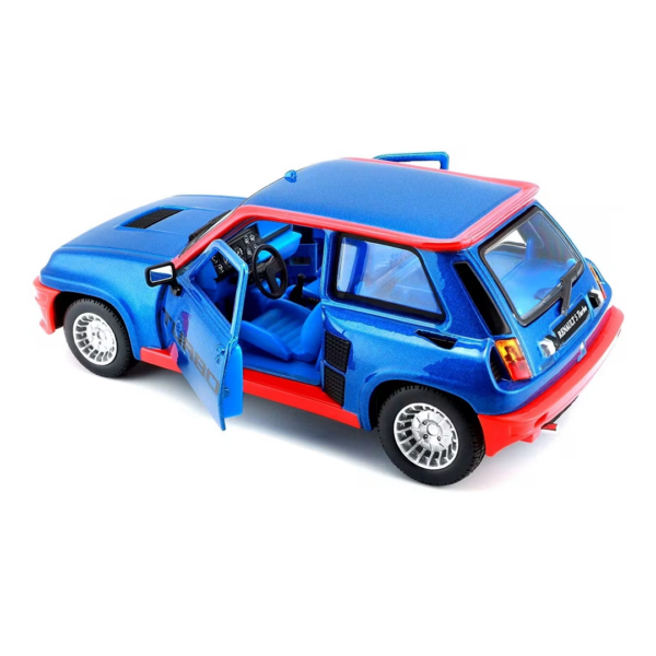 Renault R5 Turbo Azul e Vermelho 1:24 Bburago Autobrinca Online