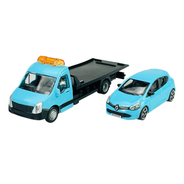 Renaut Clio Azul com Reboque 1:43 Bburago Autobrinca Online