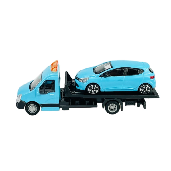 Renaut Clio Azul com Reboque 1:43 Bburago Autobrinca Online