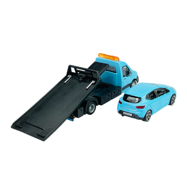 Renaut Clio Azul com Reboque 1:43 Bburago Autobrinca Online