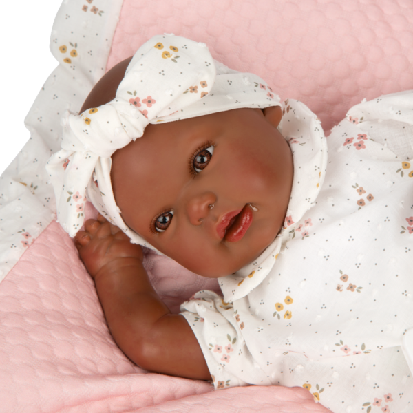 Boneca Reborn Arias Sasha c/ Almofada 45cm Autobrinca Online