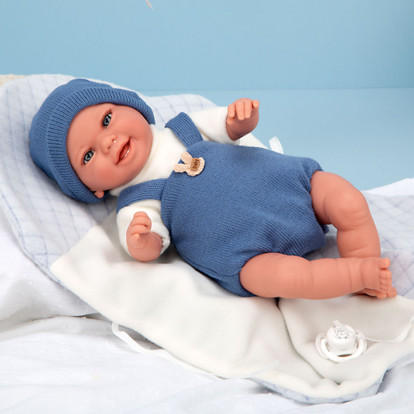 Boneca Elegance Arias Babyto Azul c/ Cobertor 35cm Autobrinca Online