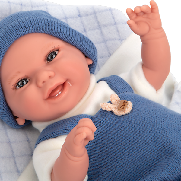Boneca Elegance Arias Babyto Azul c/ Cobertor 35cm Autobrinca Online