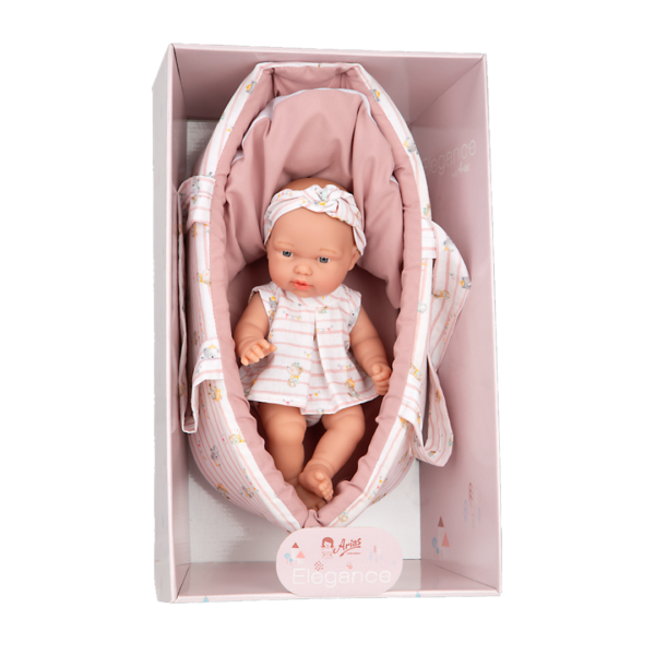 Boneca Elegance Arias Pillies c/ Alcofa 26cm Autobrinca Online