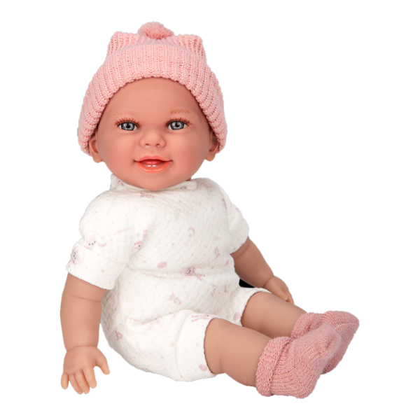 Boneca Elegance Arias Babyto c/ Mecanismo de Riso Rosa 34cm Autobrinca Online