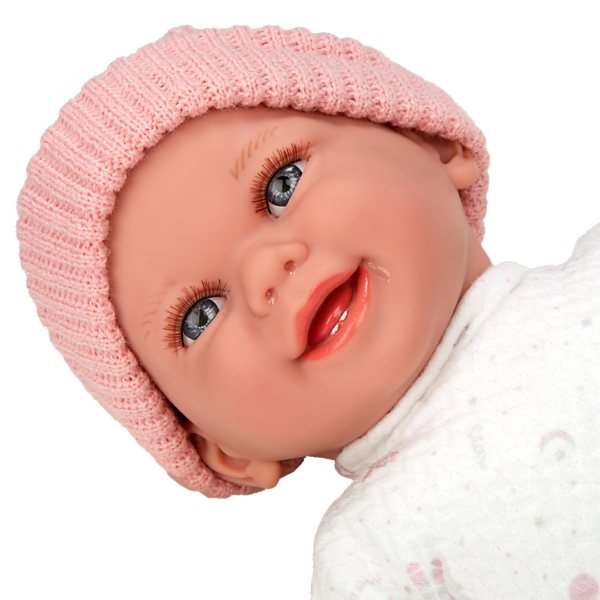 Boneca Elegance Arias Babyto c/ Mecanismo de Riso Rosa 34cm Autobrinca Online