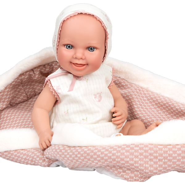Boneca Elegance Arias Oli Rosa c/ Alcofa 38cm Autobrinca Online