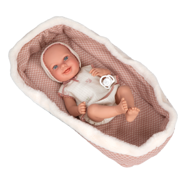 Boneca Elegance Arias Oli Rosa c/ Alcofa 38cm Autobrinca Online