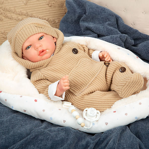 Boneca Reborn Arias Olona c/ Saco de Dormir 40cm Autobrinca Online