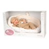Boneca Reborn Arias Olona c/ Saco de Dormir 40cm Autobrinca Online