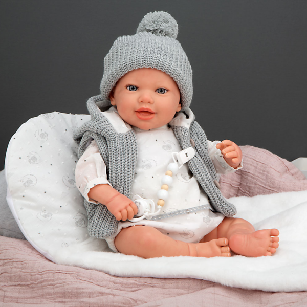 Boneca Reborn Arias Daniela c/ Almofada 45cm Autobrinca Online