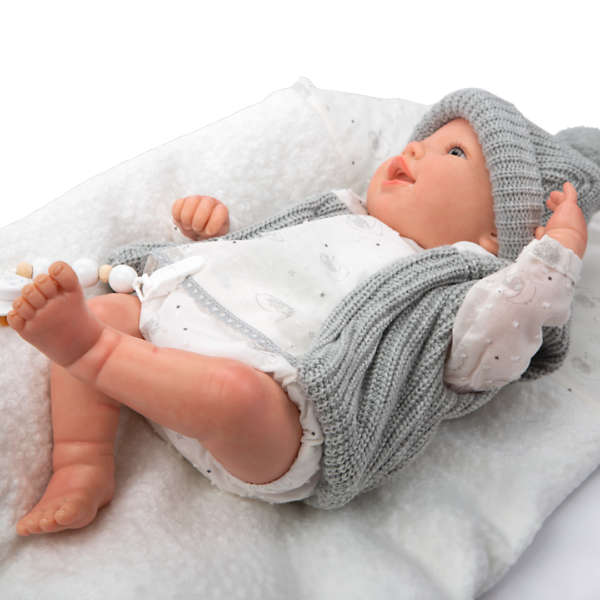 Boneca Reborn Arias Daniela c/ Almofada 45cm Autobrinca Online
