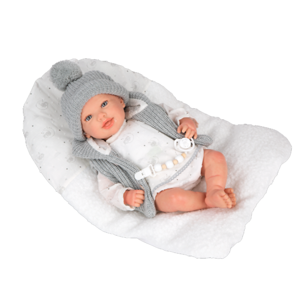 Boneca Reborn Arias Daniela c/ Almofada 45cm Autobrinca Online