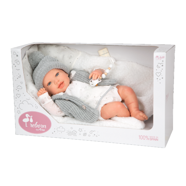 Boneca Reborn Arias Daniela c/ Almofada 45cm Autobrinca Online