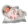 Boneca Reborn Arias Nadia c/ Cobertor e Ursinho 40cm Autobrinca Online