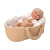Boneca Elegance Arias Babyto Castanho c/ Alcofa 33cm Autobrinca Online