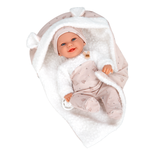 Boneca Elegance Arias Babyto Bege c/ Manta 33cm Autobrinca Online