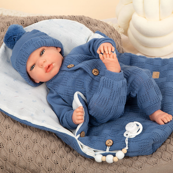 Boneco Reborn Arias Alberto c/ Saco de Dormir 40cm Autobrinca Online