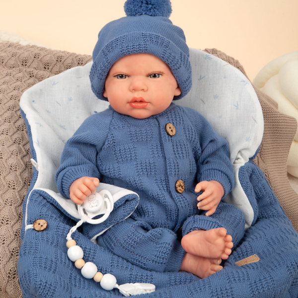 Boneco Reborn Arias Alberto c/ Saco de Dormir 40cm Autobrinca Online
