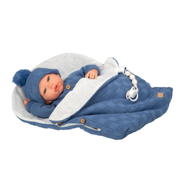 Boneco Reborn Arias Alberto c/ Saco de Dormir 40cm Autobrinca Online