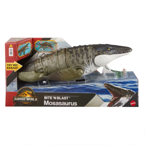Jurassic World Bite N Blast Dinossauro Mosasaurus Autobrinca Online