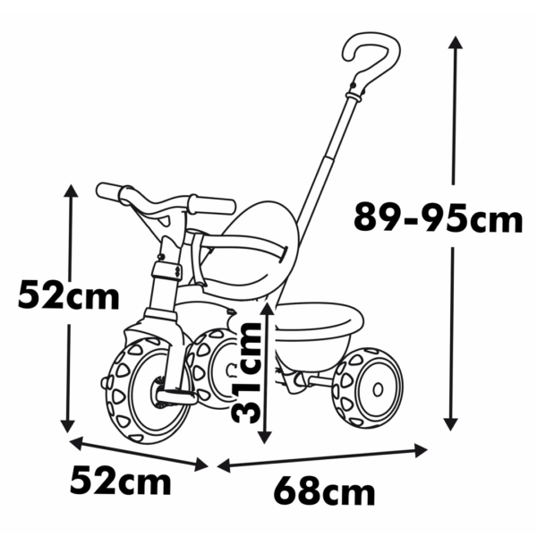 Triciclo Smoby Be Move Bege Autobrinca Online
