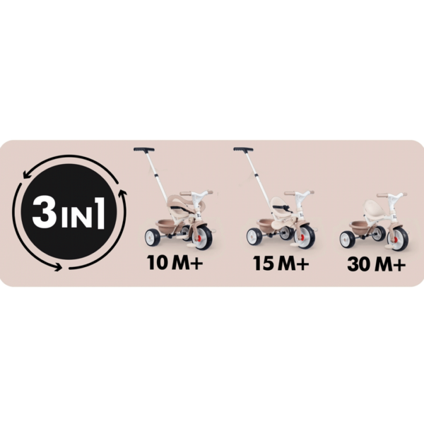 Triciclo Smoby Be Move Confort Bege Autobrinca Online