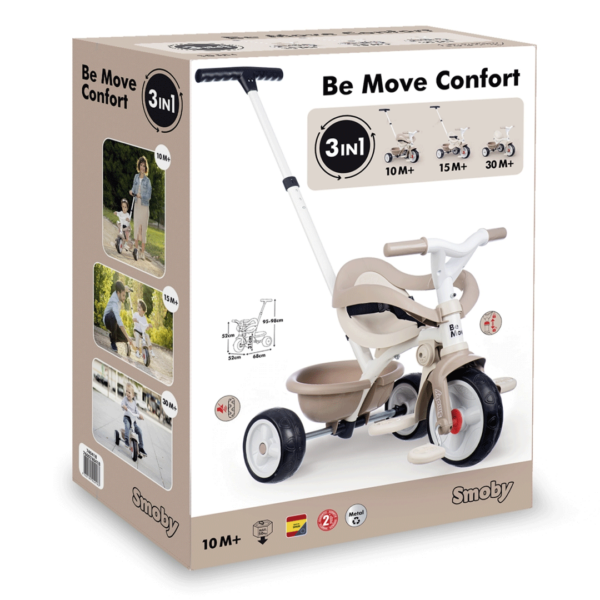Triciclo Smoby Be Move Confort Bege Autobrinca Online