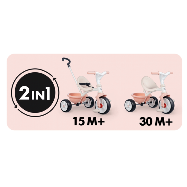 Triciclo Smoby Be Move Rosa Nude Autobrinca Online
