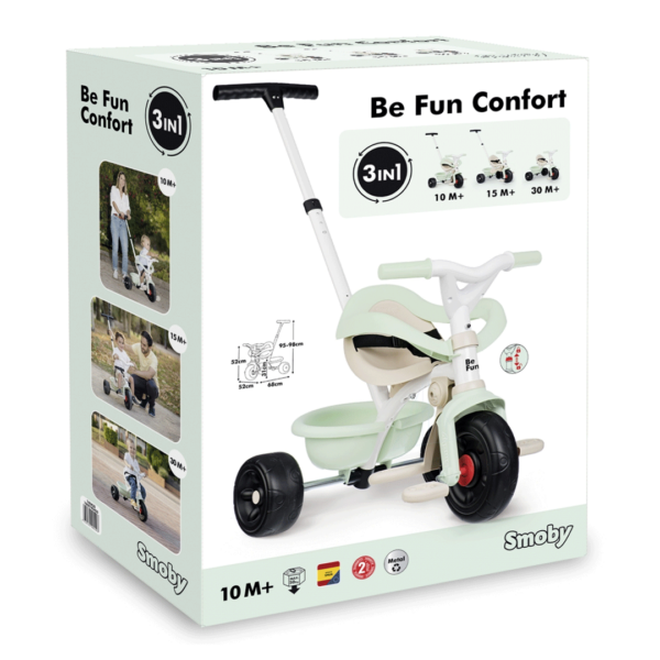 Triciclo Smoby Be Fun Confort Menta Autobrinca Online