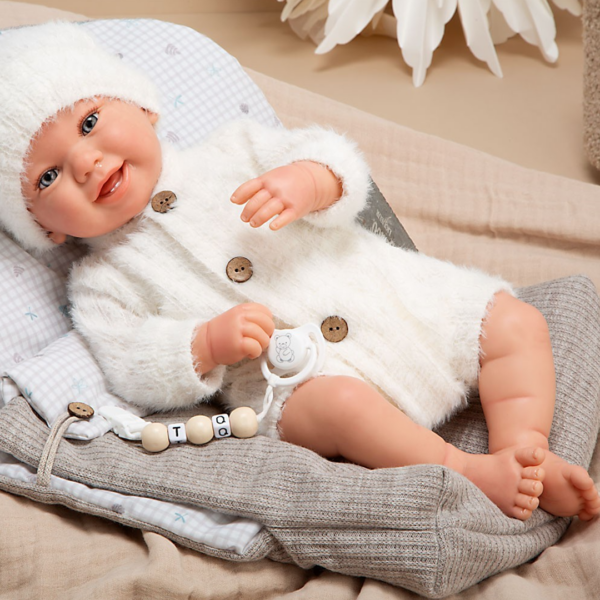 Bebé Reborn Arias Henar c/ Canção dormir 45cm Autobrinca Online