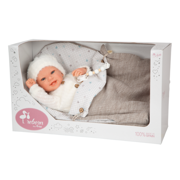 Bebé Reborn Arias Henar c/ Canção dormir 45cm Autobrinca Online