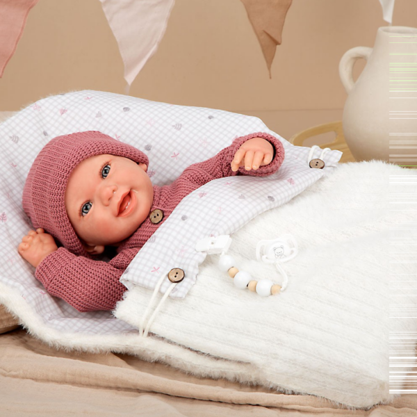 Bebé Reborn Arias Angélica c/ Canção dormir 45cm Autobrinca Online