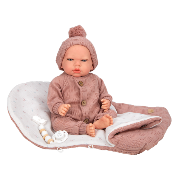 Bebé Reborn Arias Elba Rosa c/ Saco de Dormir 40cm Autobrinca Online