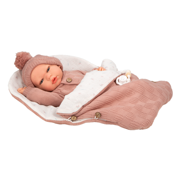 Bebé Reborn Arias Elba Rosa c/ Saco de Dormir 40cm Autobrinca Online