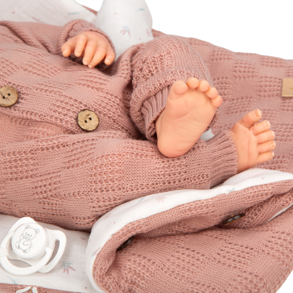 Bebé Reborn Arias Elba Rosa c/ Saco de Dormir 40cm Autobrinca Online