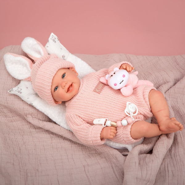 Bebé Reborn Lúcia c/ Almofada de Peluche 45cm Autobrinca Online