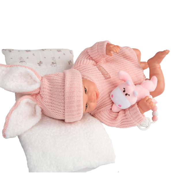 Bebé Reborn Lúcia c/ Almofada de Peluche 45cm Autobrinca Online