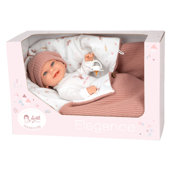 Boneca Elegance Arias Babyto Rosa c/ Canção 33cm Autobrinca Online