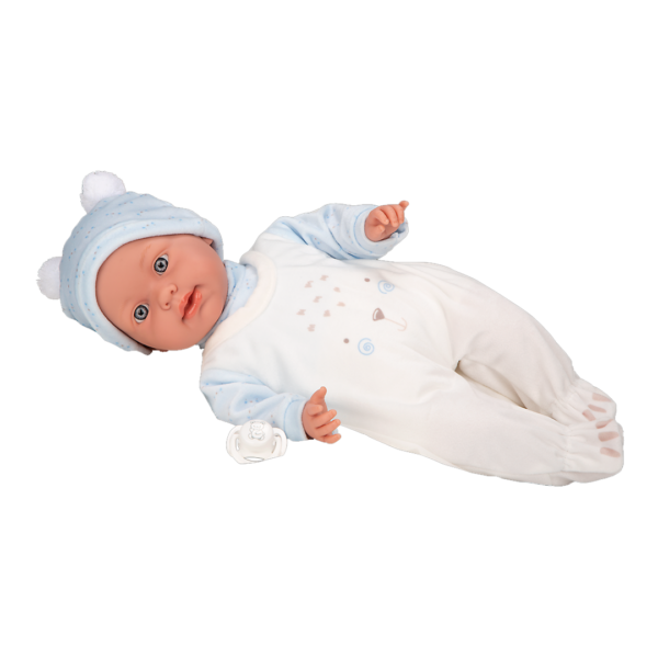 Boneca Elegance Arias Roy Azul c/ Mecanismo de Choro 42cm Autobrinca Online